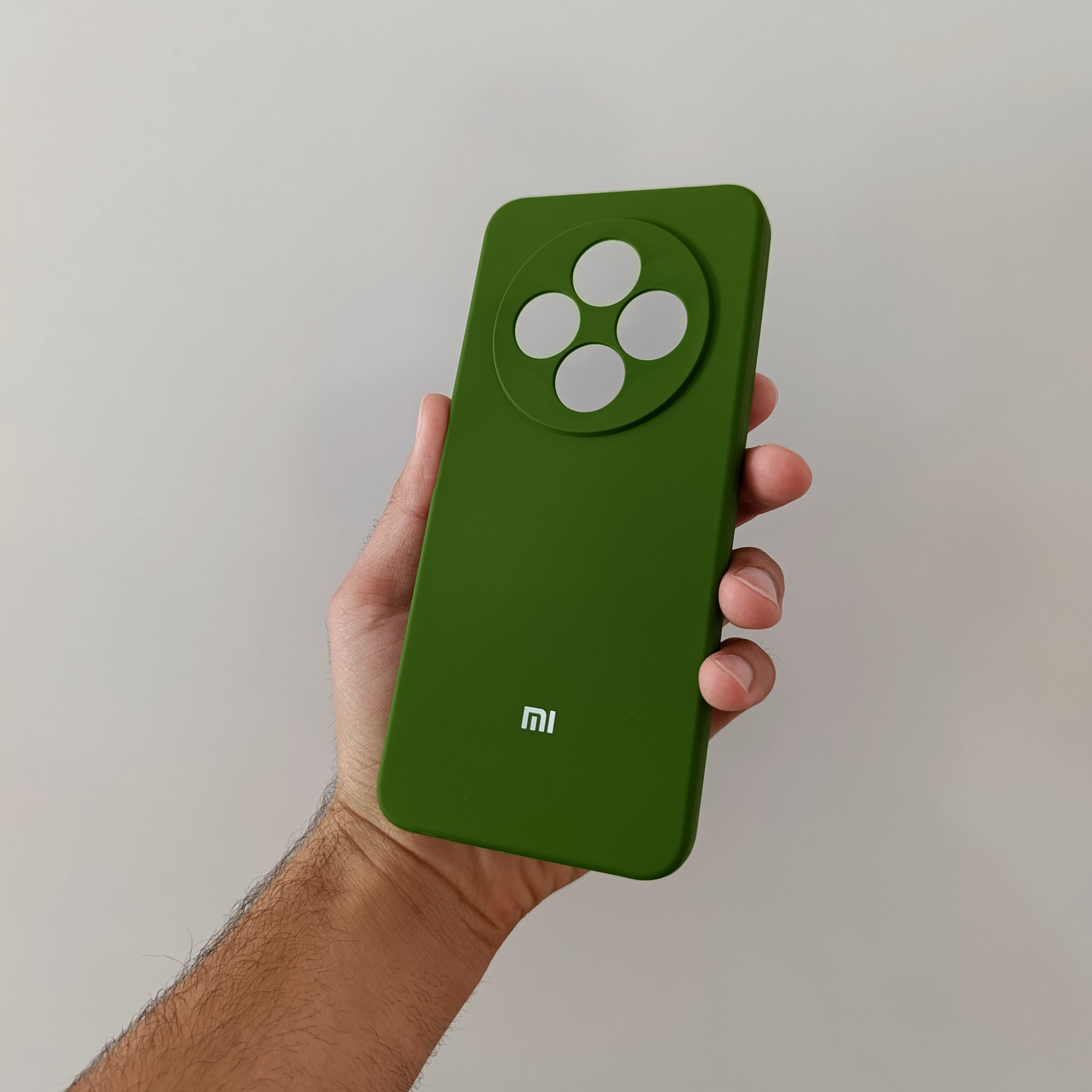 قاب سیلیکونی اورجینال سبز برای گوشی redmi14C (ردمی ۱۴ سی )