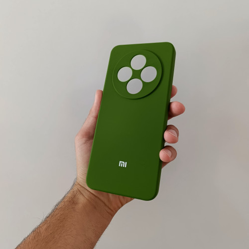 قاب سیلیکونی اورجینال سبز برای گوشی redmi14C (ردمی ۱۴ سی )